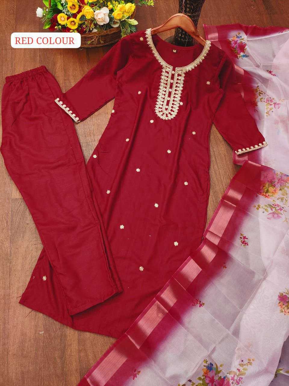 Ynf Reyon Cotton KESH461 121 Suits & Dresses Wholesale Ladies Suits Embroidery Suits Palazzo Suit Manufacturer