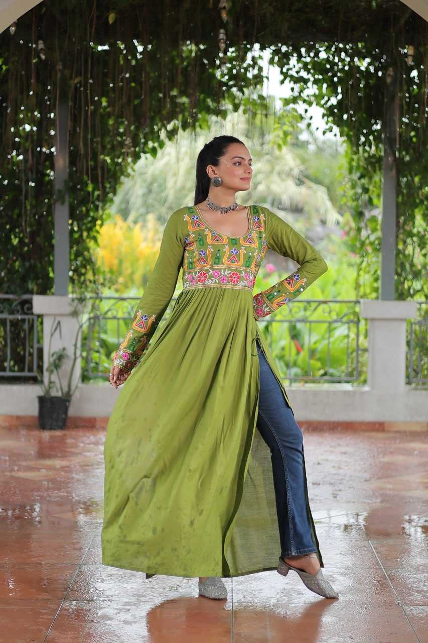Ynf Reyon Cotton KESH489 1183 Kurti Wholesale Printed Kurtis Fancy Kurti Embroidered Kurtis Manufacturer