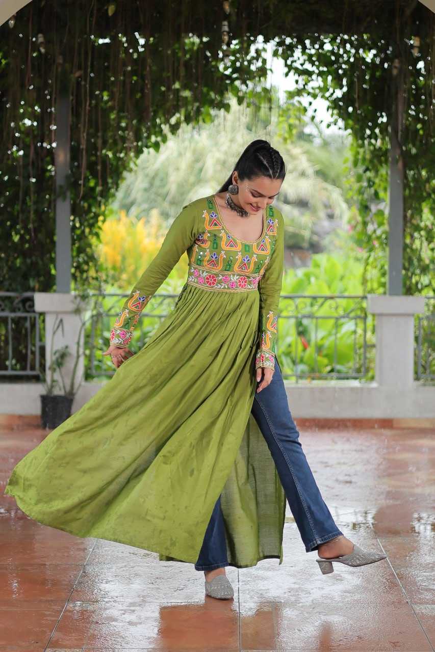 Ynf Reyon Cotton KESH489 1183 Kurti Wholesale Printed Kurtis Fancy Kurti Embroidered Kurtis Manufacturer