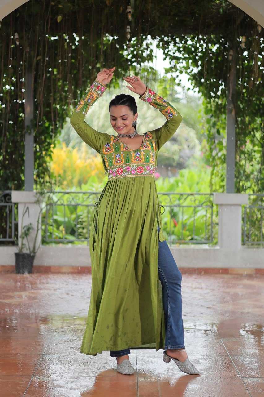 Ynf Reyon Cotton KESH489 1183 Kurti Wholesale Printed Kurtis Fancy Kurti Embroidered Kurtis Manufacturer