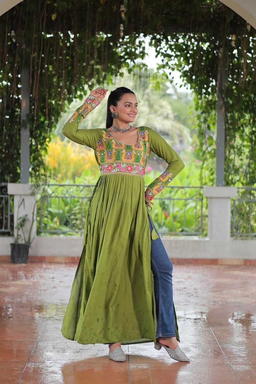 Ynf Reyon Cotton KESH489 1183 Kurti Wholesale Printed Kurtis Fancy Kurti Embroidered Kurtis Manufacturer