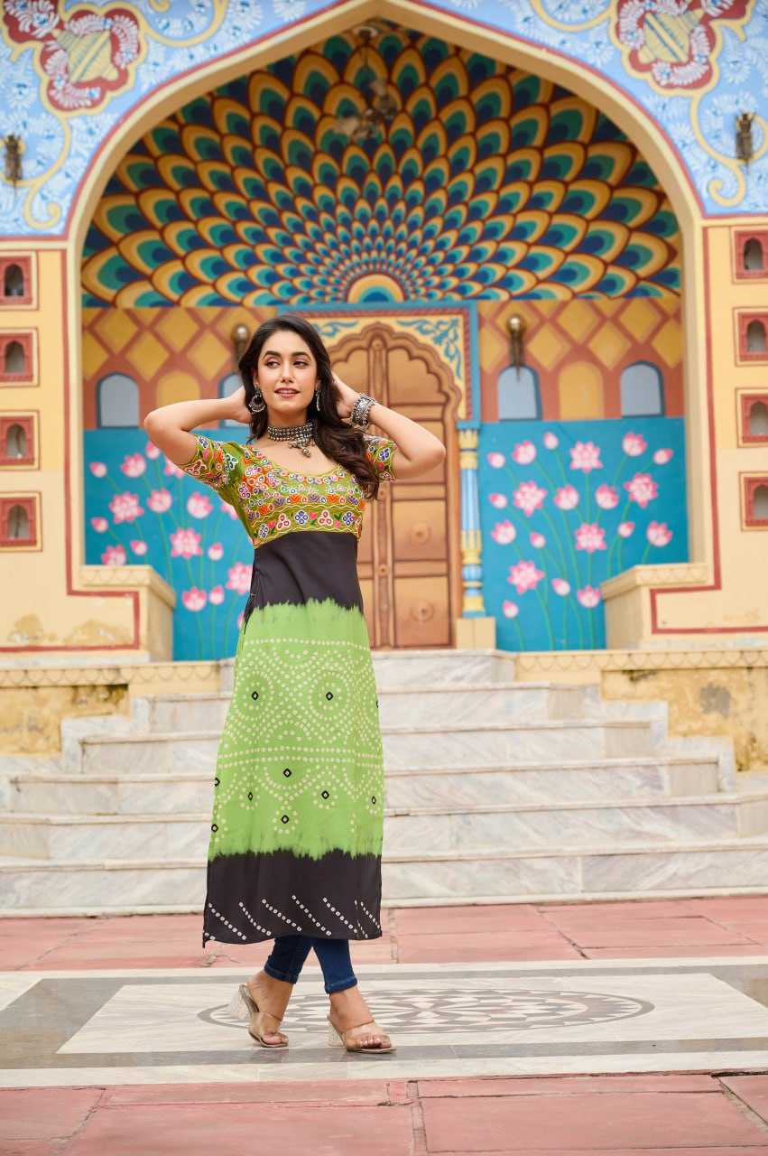 Ynf Reyon Cotton KESH489 1190 Kurti Wholesale Printed Kurtis Half Sleeve Kurtis Round Neck Kurtis Manufacturer
