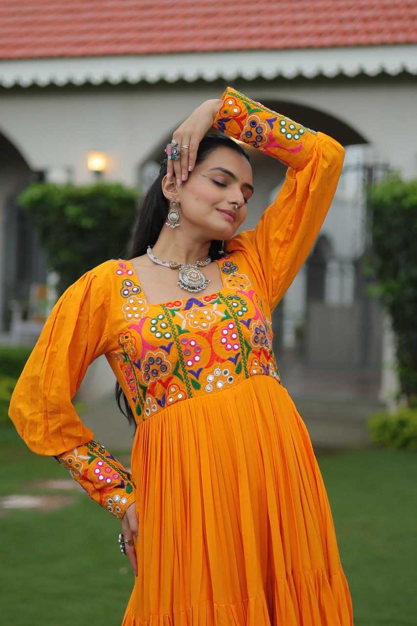 Ynf Reyon Cotton KESH491 9255 Gowns Wholesale Fancy Gowns Embroidery Gowns Long Gowns Manufacturer