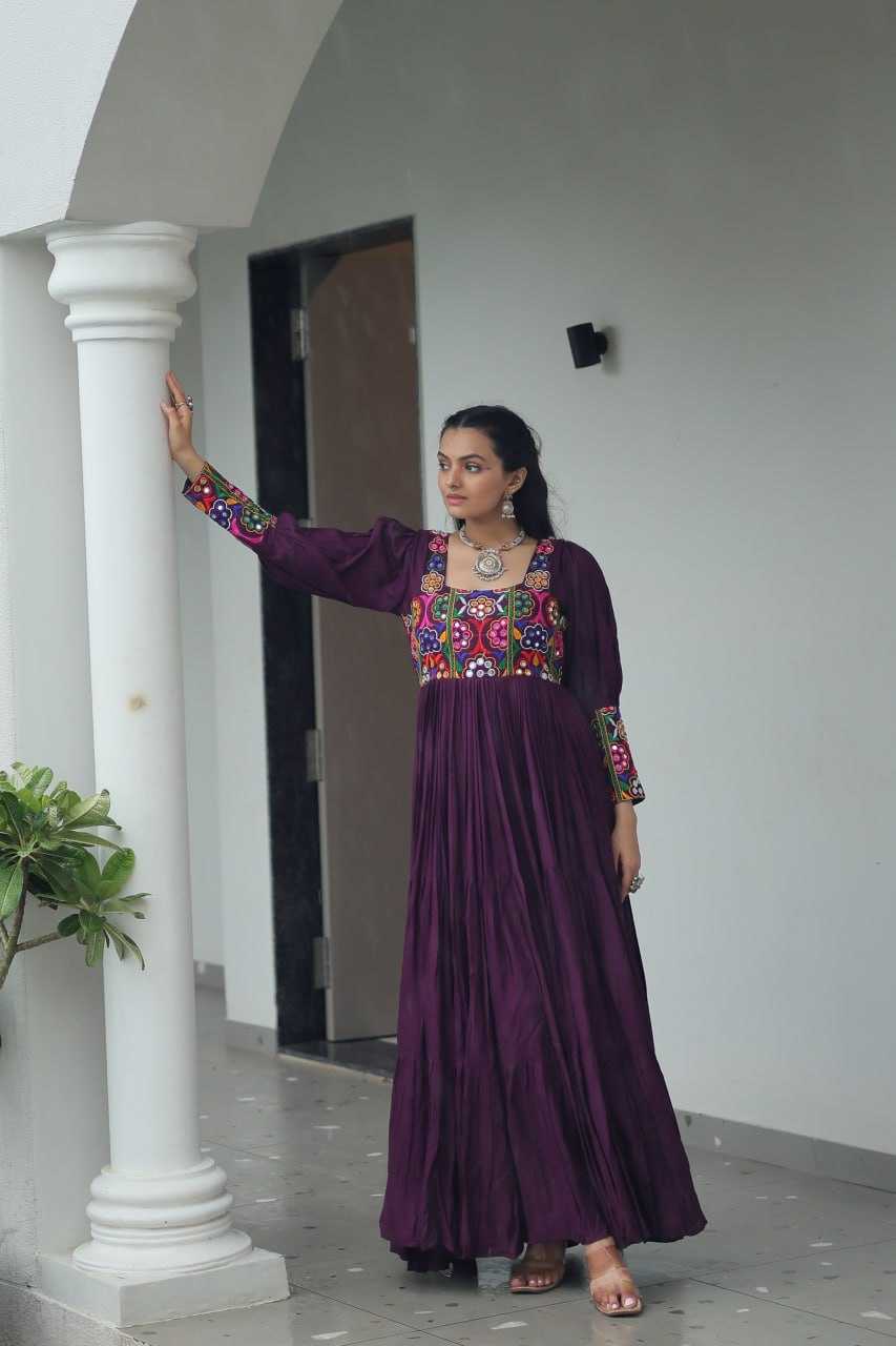 Ynf Reyon Cotton KESH491 9255 Gowns Wholesale Fancy Gowns Embroidery Gowns Long Gowns Manufacturer