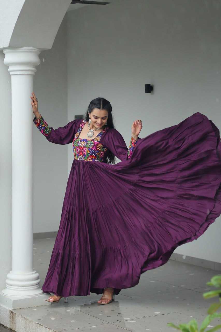 Ynf Reyon Cotton KESH491 9255 Gowns Wholesale Fancy Gowns Embroidery Gowns Long Gowns Manufacturer