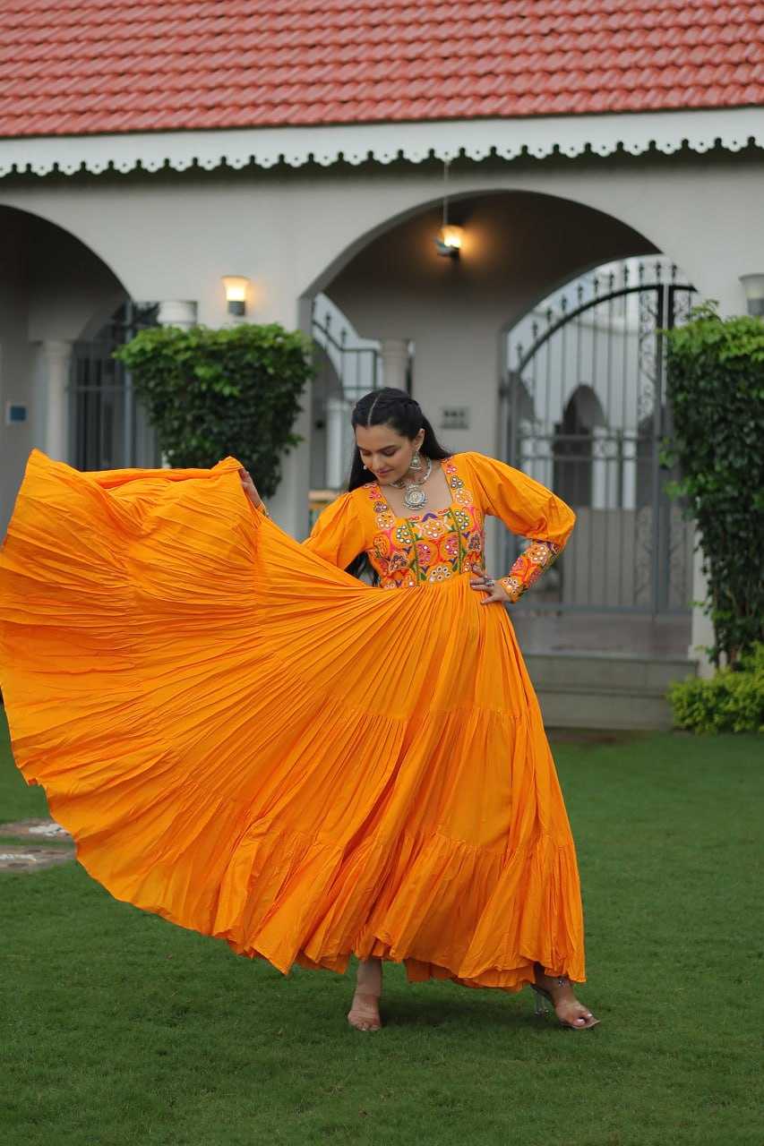 Ynf Reyon Cotton KESH491 9255 Gowns Wholesale Fancy Gowns Embroidery Gowns Long Gowns Manufacturer
