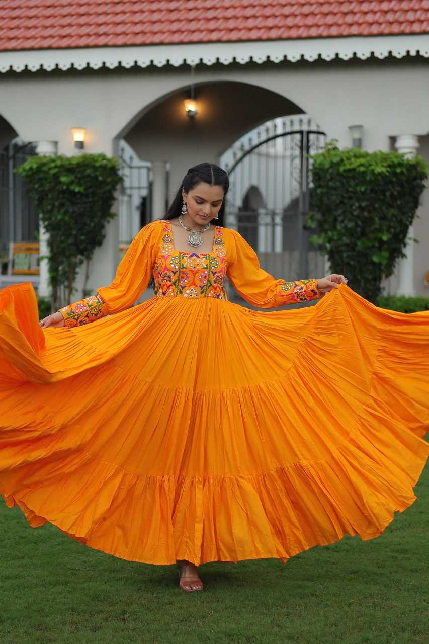 Ynf Reyon Cotton KESH491 9255 Gowns Wholesale Fancy Gowns Embroidery Gowns Long Gowns Manufacturer