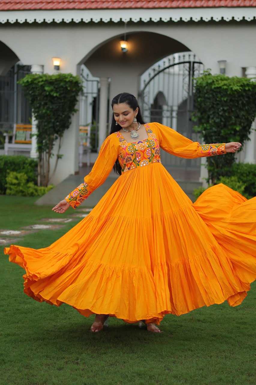 Ynf Reyon Cotton KESH491 9255 Gowns Wholesale Fancy Gowns Embroidery Gowns Long Gowns Manufacturer