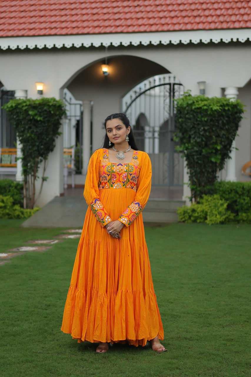 Ynf Reyon Cotton KESH491 9255 Gowns Wholesale Fancy Gowns Embroidery Gowns Long Gowns Manufacturer
