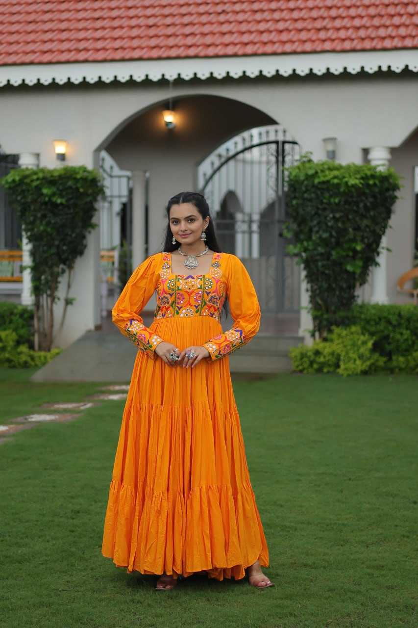 Ynf Reyon Cotton KESH491 9255 Gowns Wholesale Fancy Gowns Embroidery Gowns Long Gowns Manufacturer