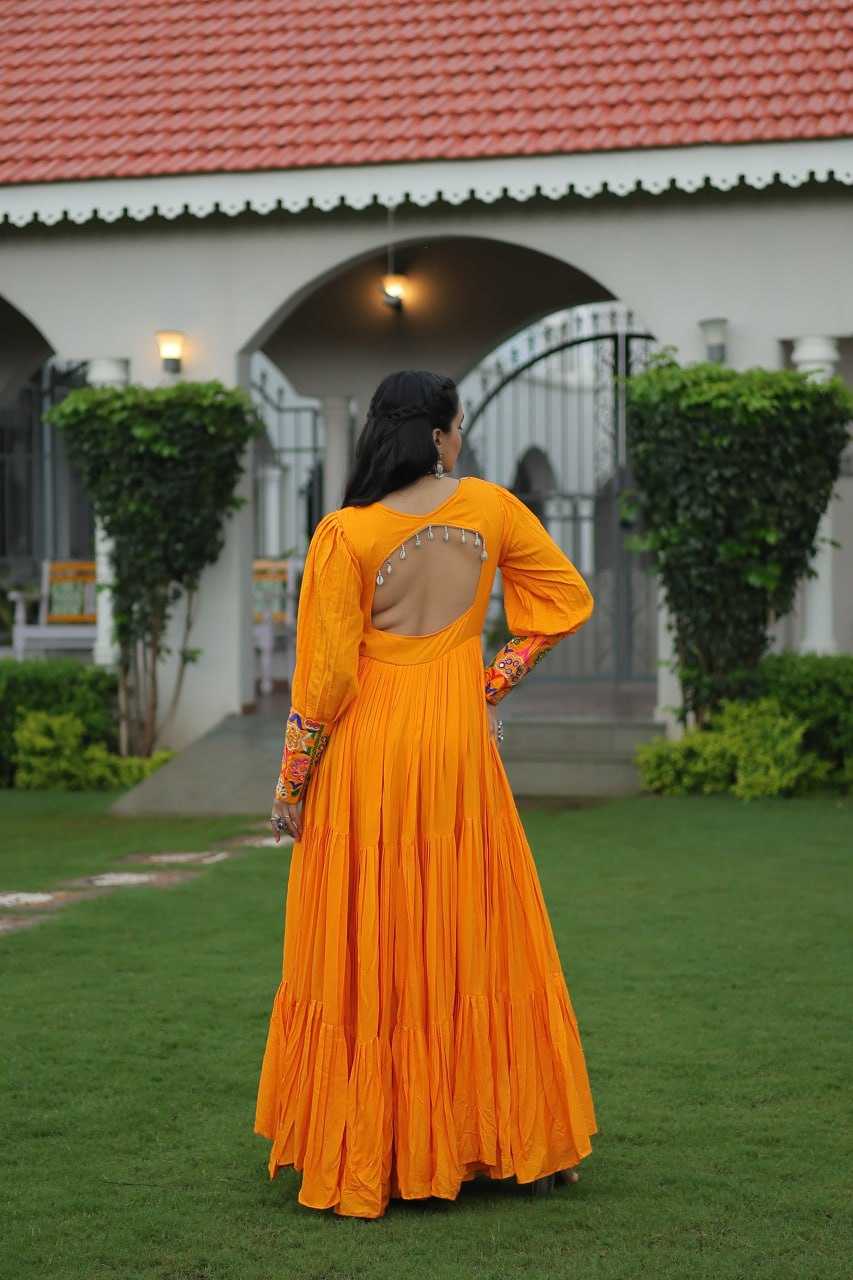 Ynf Reyon Cotton KESH491 9255 Gowns Wholesale Fancy Gowns Embroidery Gowns Long Gowns Manufacturer