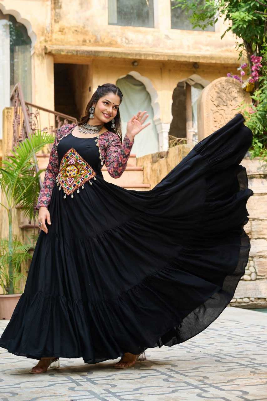 Ynf Reyon Cotton KESH491 9256 Gowns Festive Collections Wholesale Embroidery Gowns Navratri Chaniya Choli Manufacturer