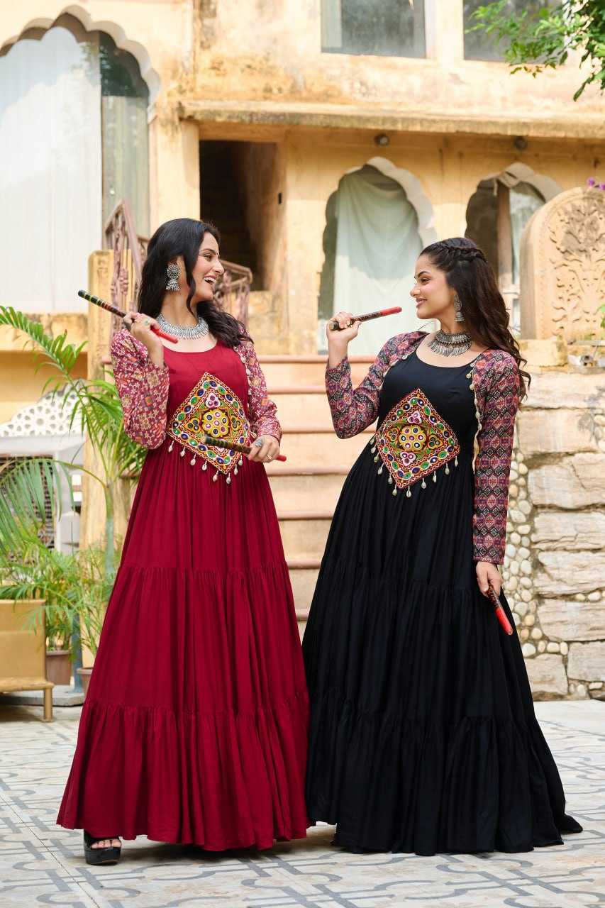 Ynf Reyon Cotton KESH491 9256 Gowns Festive Collections Wholesale Embroidery Gowns Navratri Chaniya Choli Manufacturer
