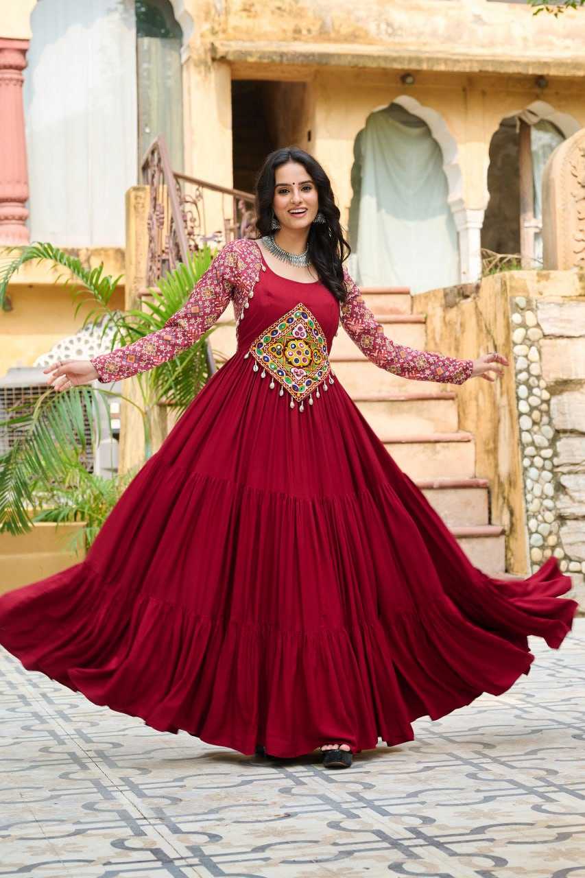Ynf Reyon Cotton KESH491 9256 Gowns Festive Collections Wholesale Embroidery Gowns Navratri Chaniya Choli Manufacturer