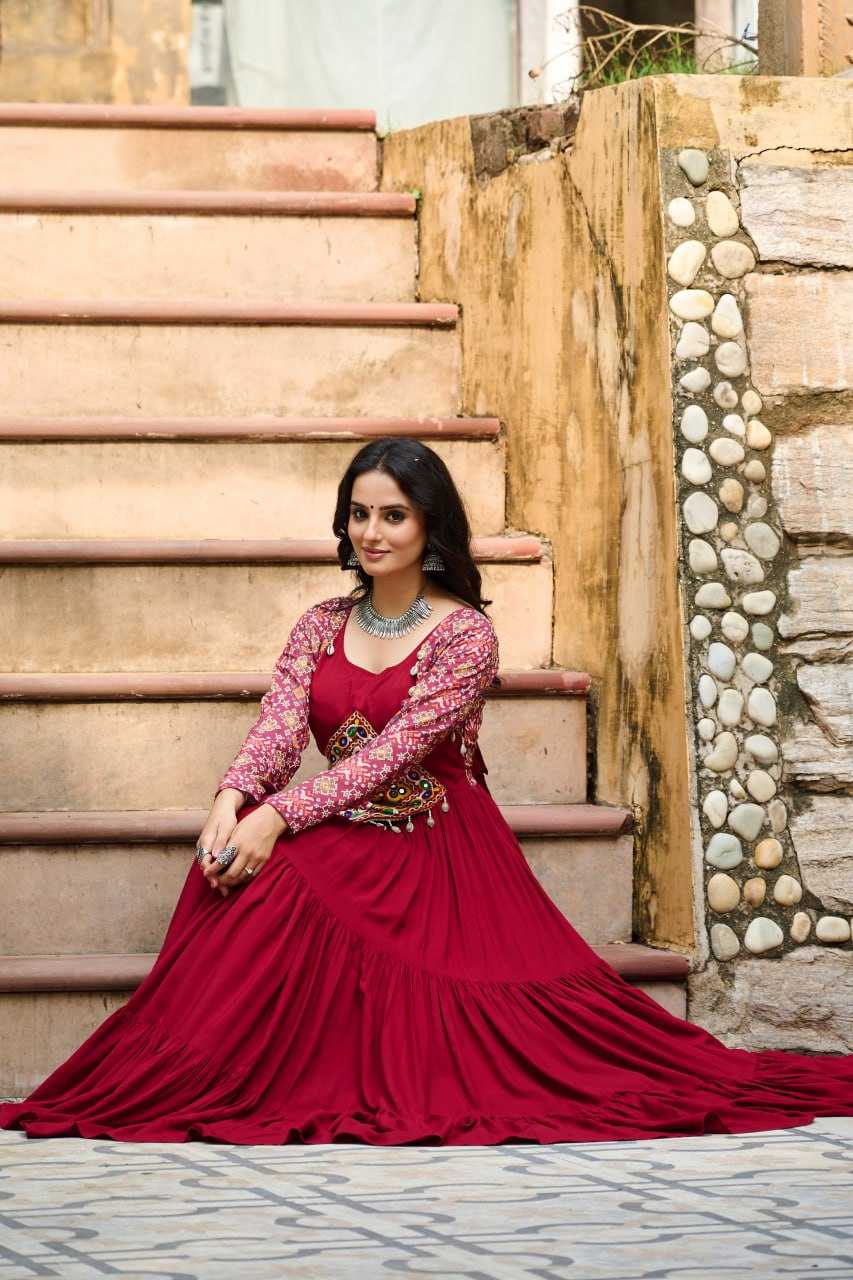 Ynf Reyon Cotton KESH491 9256 Gowns Festive Collections Wholesale Embroidery Gowns Navratri Chaniya Choli Manufacturer