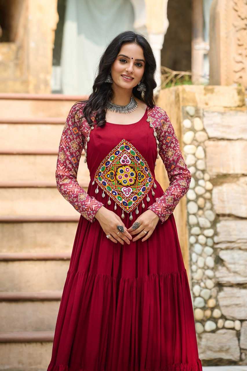 Ynf Reyon Cotton KESH491 9256 Gowns Festive Collections Wholesale Embroidery Gowns Navratri Chaniya Choli Manufacturer