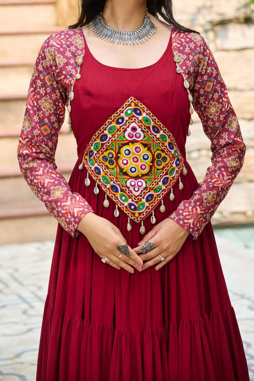 Ynf Reyon Cotton KESH491 9256 Gowns Festive Collections Wholesale Embroidery Gowns Navratri Chaniya Choli Manufacturer