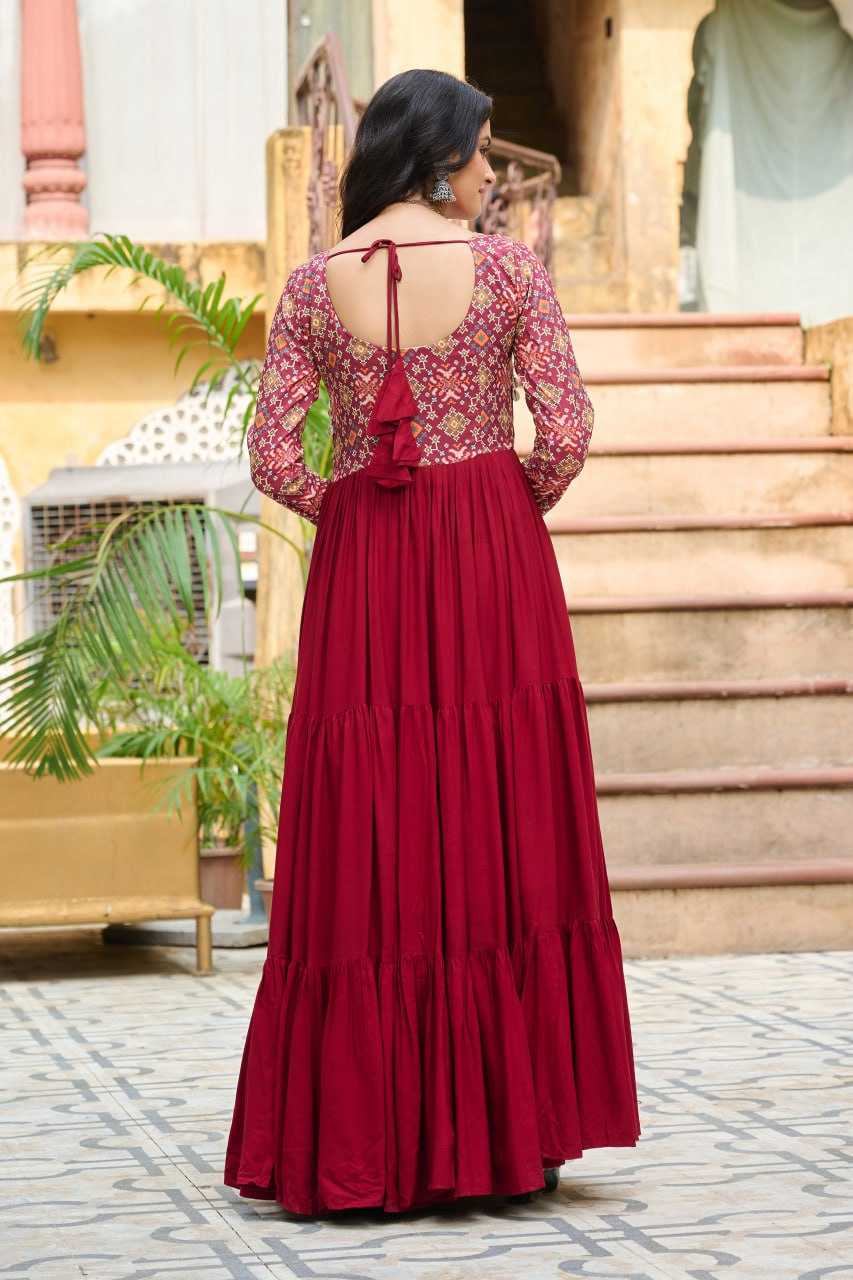 Ynf Reyon Cotton KESH491 9256 Gowns Festive Collections Wholesale Embroidery Gowns Navratri Chaniya Choli Manufacturer
