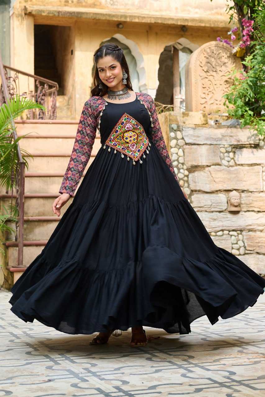 Ynf Reyon Cotton KESH491 9256 Gowns Festive Collections Wholesale Embroidery Gowns Navratri Chaniya Choli Manufacturer