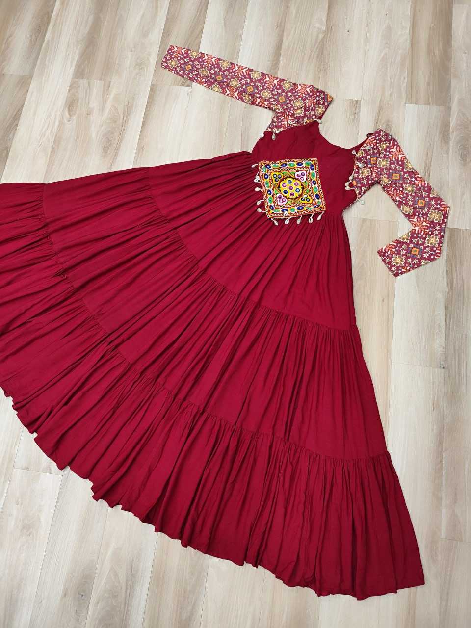 Ynf Reyon Cotton KESH491 9256 Gowns Festive Collections Wholesale Embroidery Gowns Navratri Chaniya Choli Manufacturer