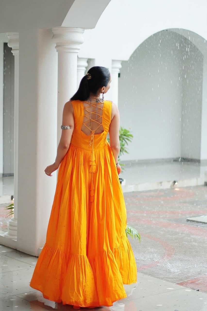 Ynf Reyon Cotton KESH491 9258 Gowns Wedding Collections Wholesale Embroidery Gowns Wedding Gown Haldi Outfits Manufacturer
