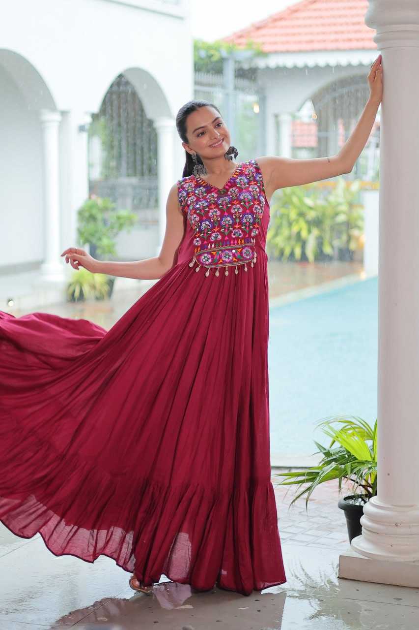 Ynf Reyon Cotton KESH491 9258 Gowns Wedding Collections Wholesale Embroidery Gowns Wedding Gown Haldi Outfits Manufacturer