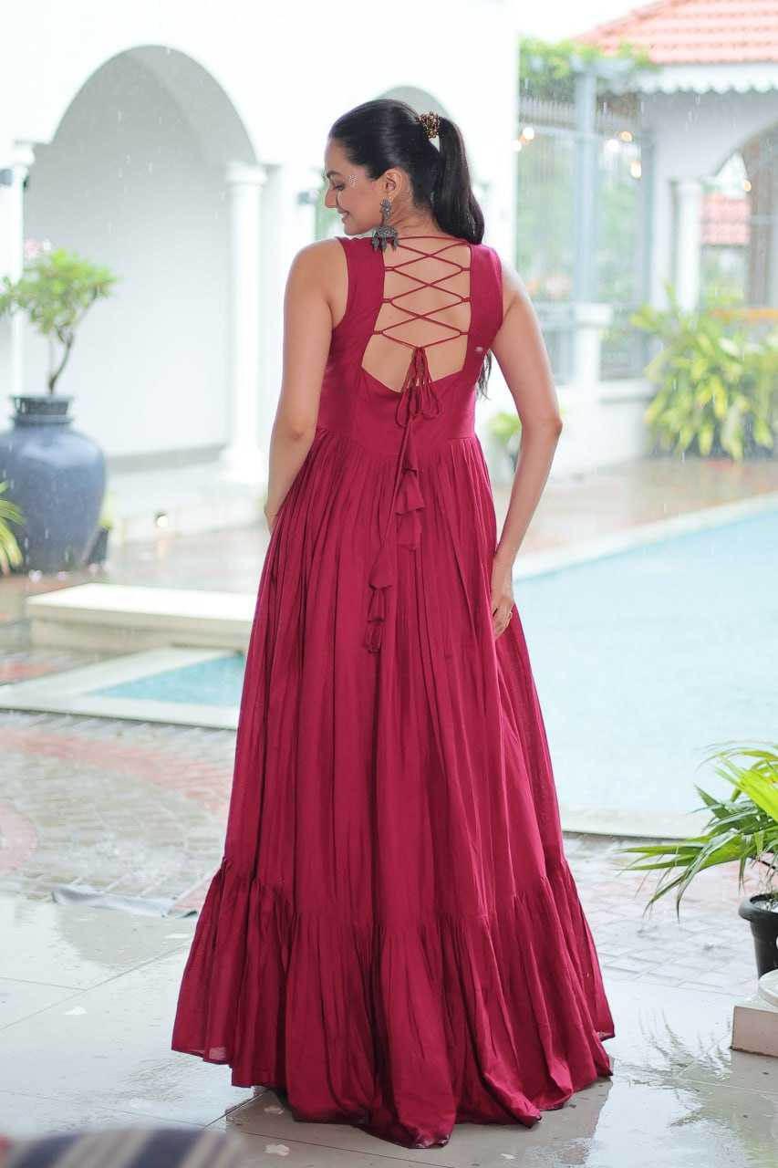 Ynf Reyon Cotton KESH491 9258 Gowns Wedding Collections Wholesale Embroidery Gowns Wedding Gown Haldi Outfits Manufacturer