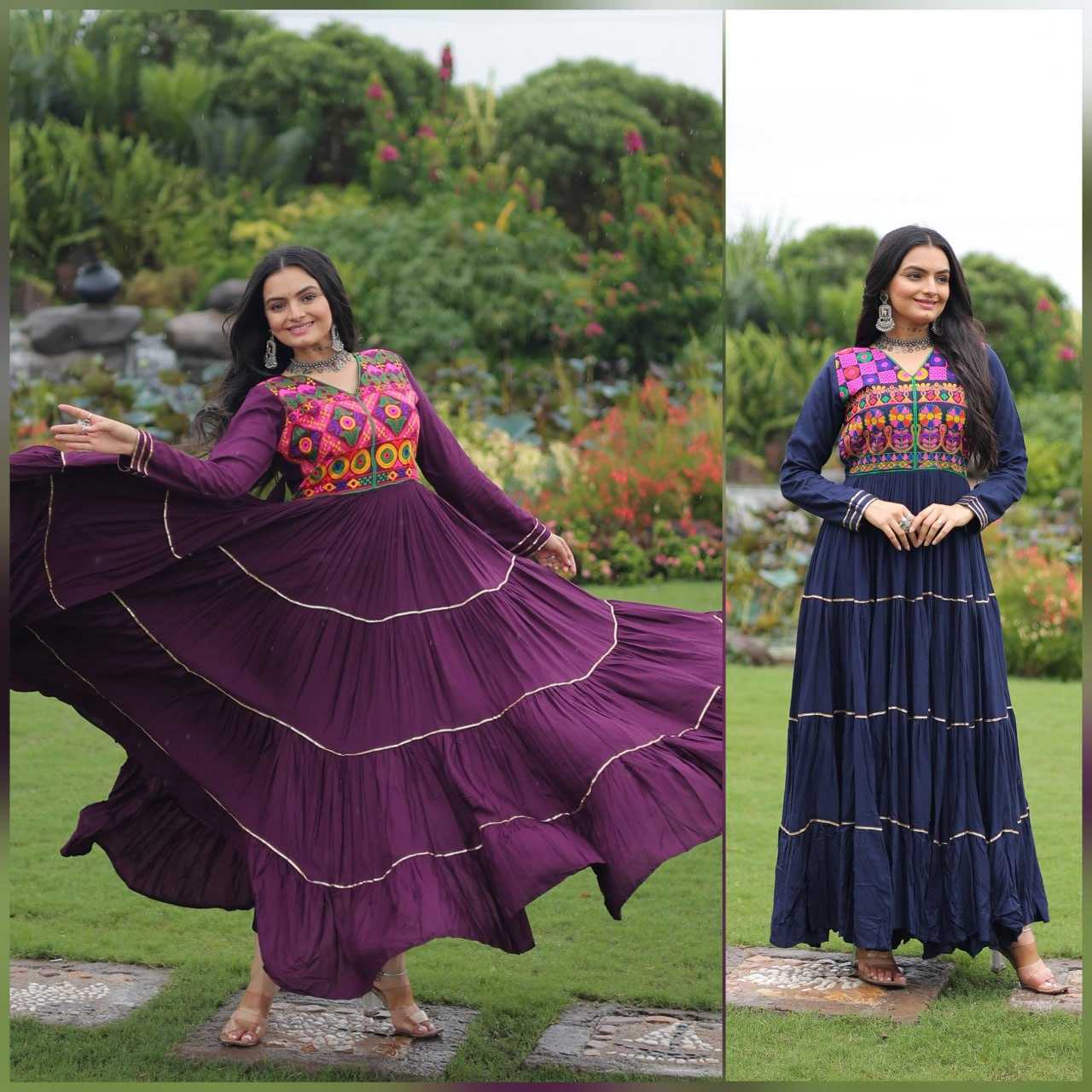 Ynf Reyon Cotton KESH491 9260 Gowns Festive Collections Wholesale Embroidery Gowns Navratri Chaniya Choli Manufacturer