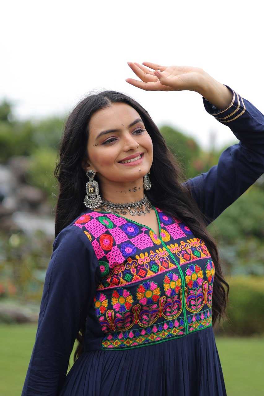 Ynf Reyon Cotton KESH491 9260 Gowns Festive Collections Wholesale Embroidery Gowns Navratri Chaniya Choli Manufacturer