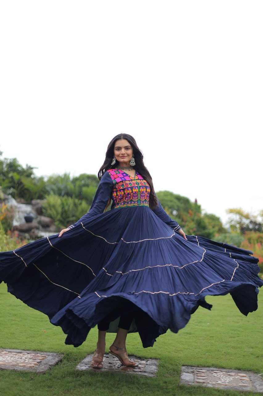 Ynf Reyon Cotton KESH491 9260 Gowns Festive Collections Wholesale Embroidery Gowns Navratri Chaniya Choli Manufacturer
