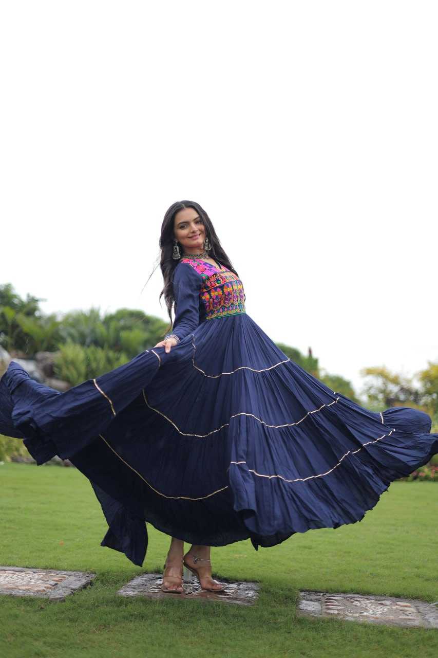 Ynf Reyon Cotton KESH491 9260 Gowns Festive Collections Wholesale Embroidery Gowns Navratri Chaniya Choli Manufacturer