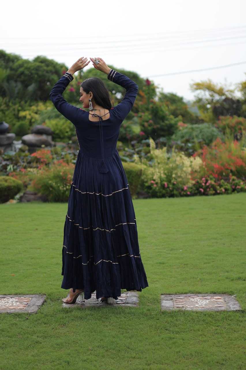 Ynf Reyon Cotton KESH491 9260 Gowns Festive Collections Wholesale Embroidery Gowns Navratri Chaniya Choli Manufacturer