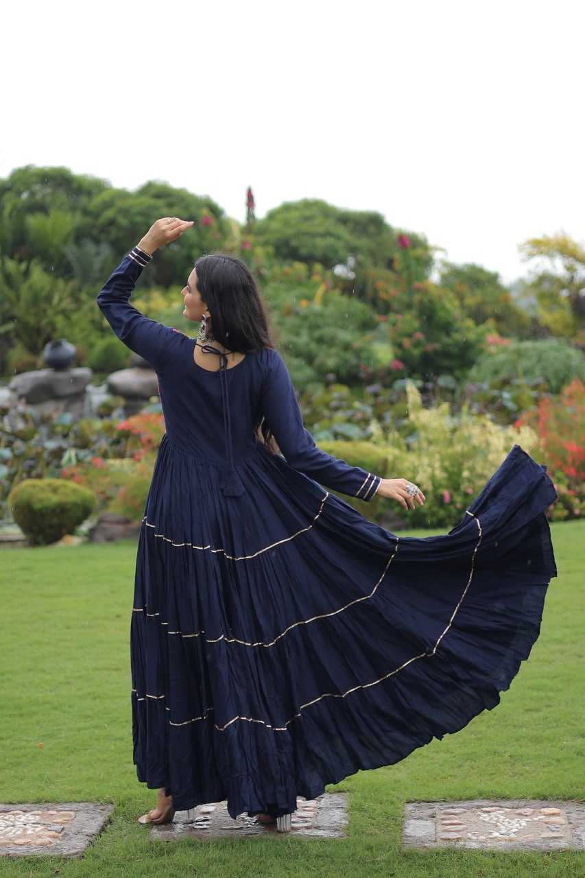 Ynf Reyon Cotton KESH491 9260 Gowns Festive Collections Wholesale Embroidery Gowns Navratri Chaniya Choli Manufacturer