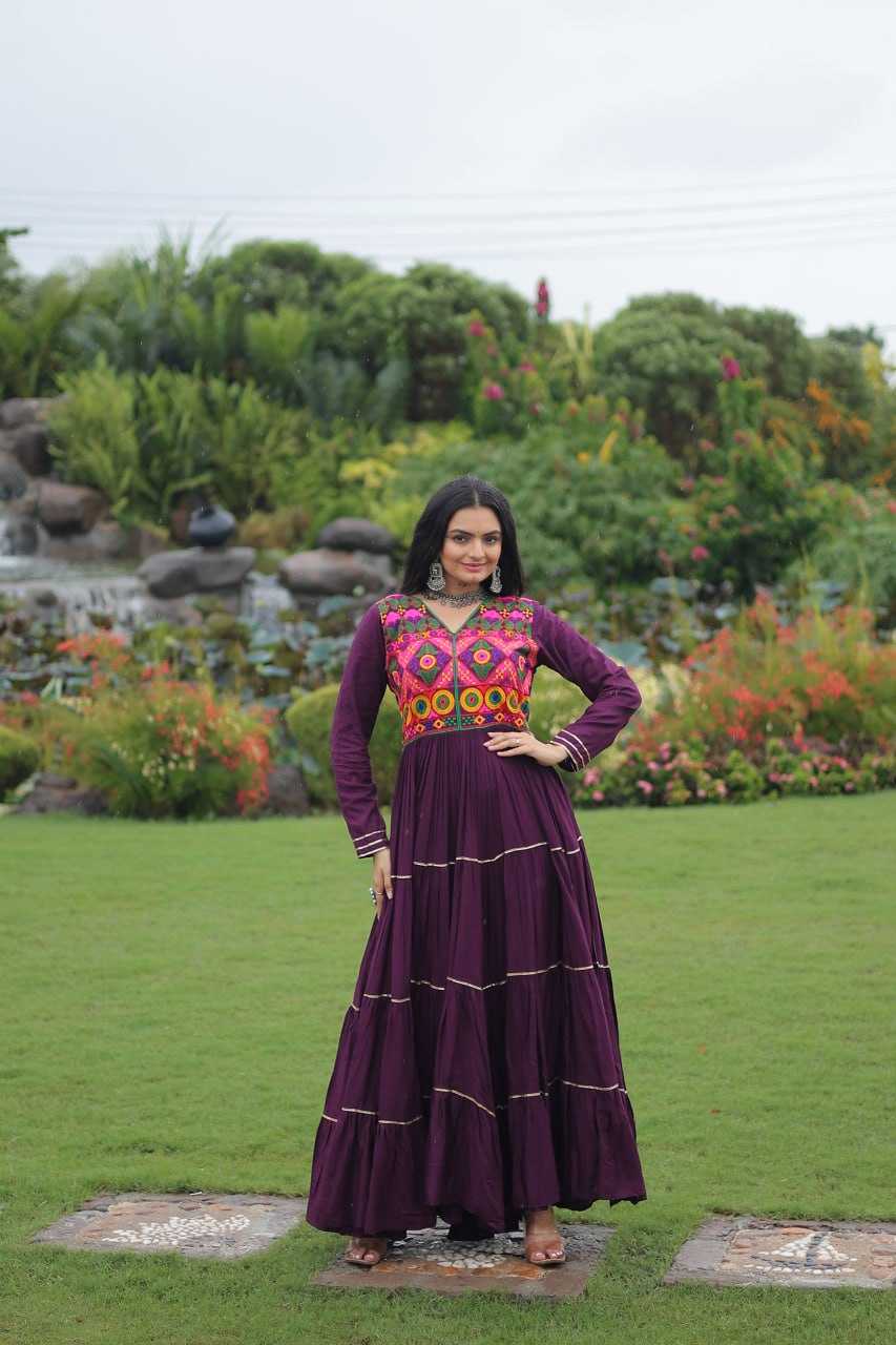Ynf Reyon Cotton KESH491 9260 Gowns Festive Collections Wholesale Embroidery Gowns Navratri Chaniya Choli Manufacturer