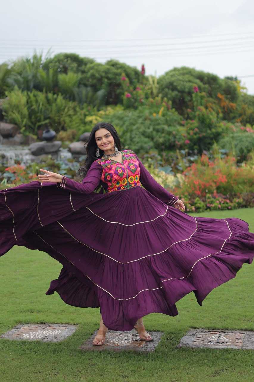 Ynf Reyon Cotton KESH491 9260 Gowns Festive Collections Wholesale Embroidery Gowns Navratri Chaniya Choli Manufacturer