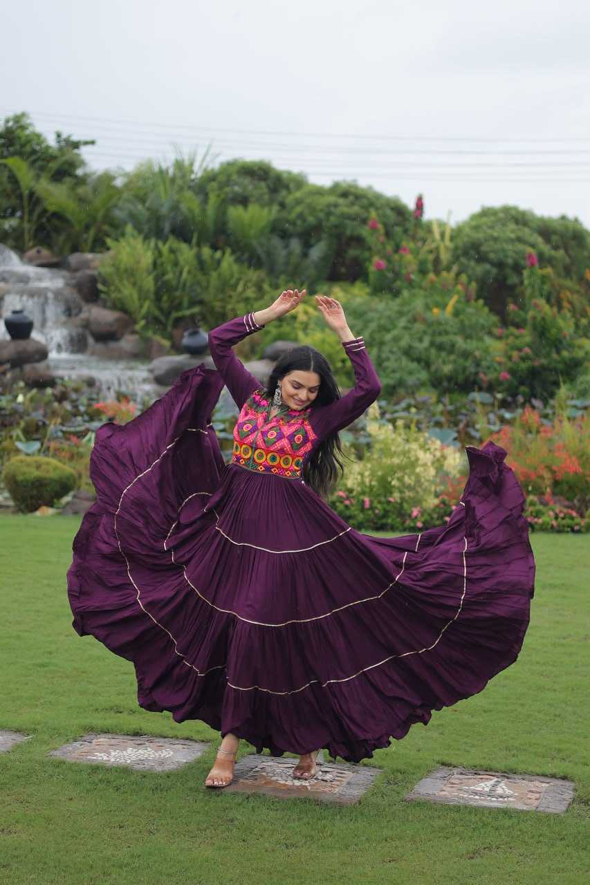 Ynf Reyon Cotton KESH491 9260 Gowns Festive Collections Wholesale Embroidery Gowns Navratri Chaniya Choli Manufacturer