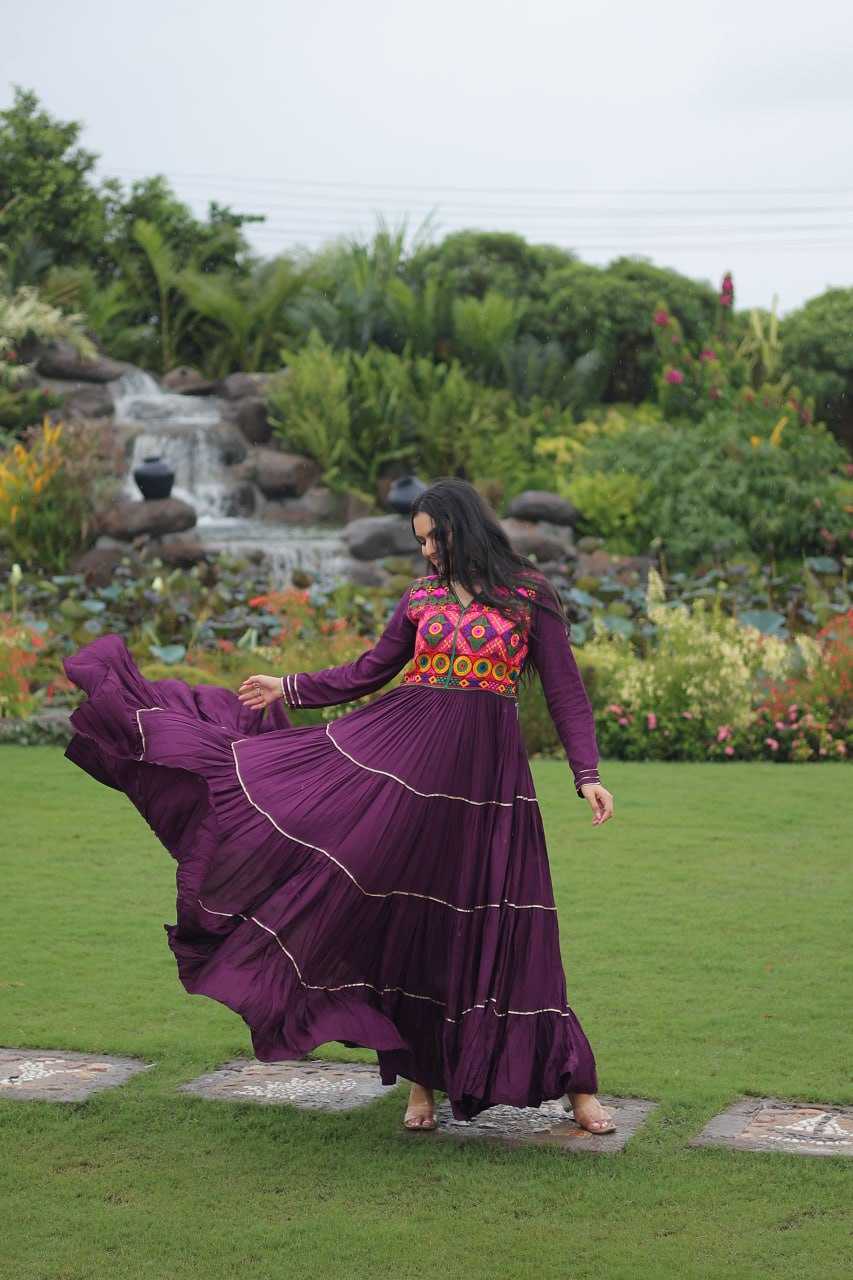 Ynf Reyon Cotton KESH491 9260 Gowns Festive Collections Wholesale Embroidery Gowns Navratri Chaniya Choli Manufacturer