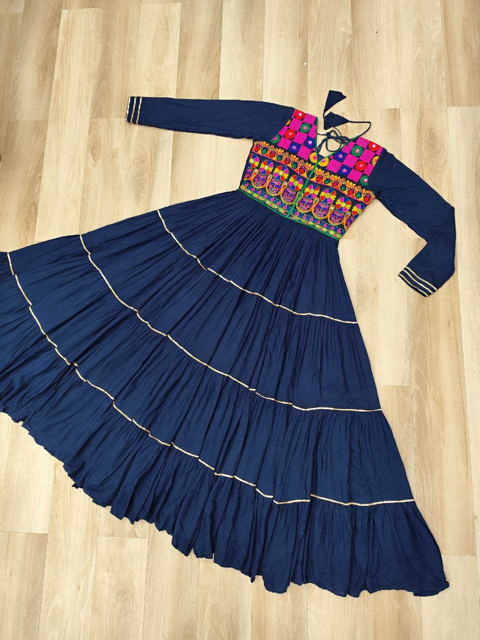 Ynf Reyon Cotton KESH491 9260 Gowns Festive Collections Wholesale Embroidery Gowns Navratri Chaniya Choli Manufacturer