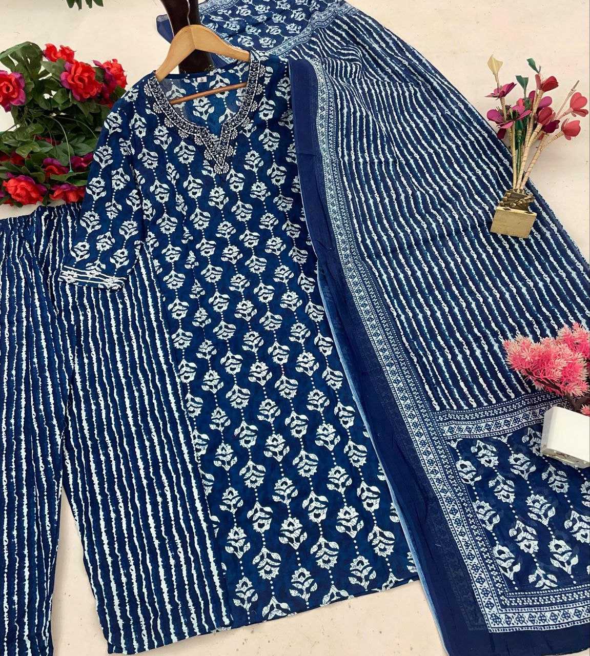 Ynf Reyon Cotton KESH536 WISKI Kurti Wholesale Cotton Kurtis Kurti With Pants Manufacturer