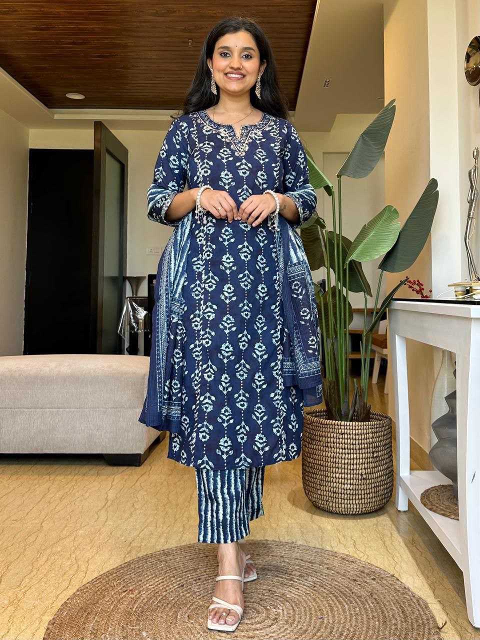Ynf Reyon Cotton KESH536 WISKI Kurti Wholesale Cotton Kurtis Kurti With Pants Manufacturer
