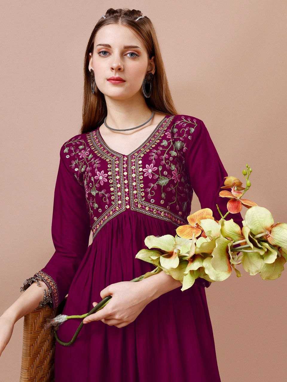Ynf Reyon Cotton KESH552 73 Kurti Wholesale Casual Kurtis Short Kurtis Party Wear Kurtis Anarkali Kurtis Embroidered Kurtis Manufacturer