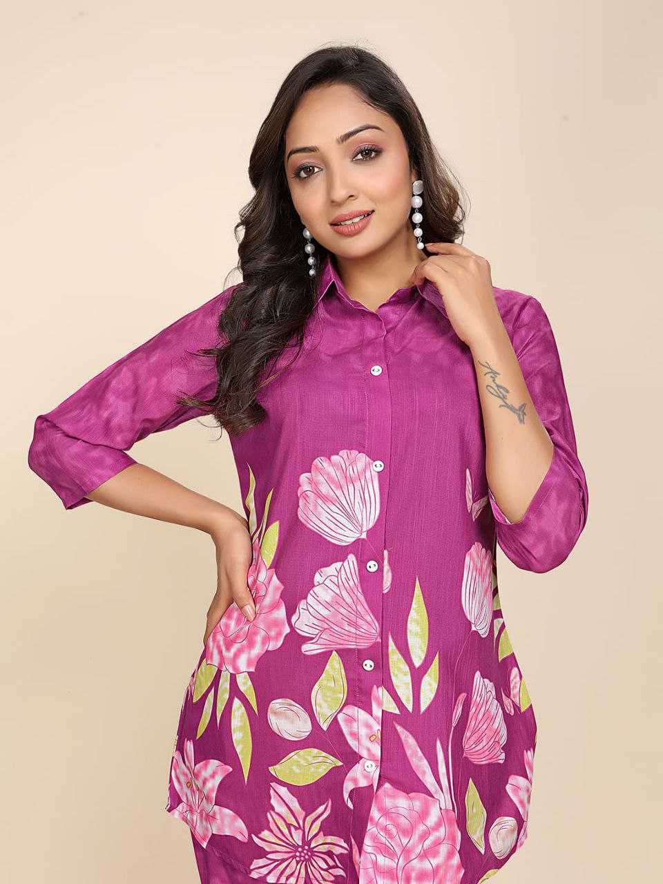 Ynf Reyon Cotton KESH552 76 Western Wears Wholesale Co-ord Set Manufacturer