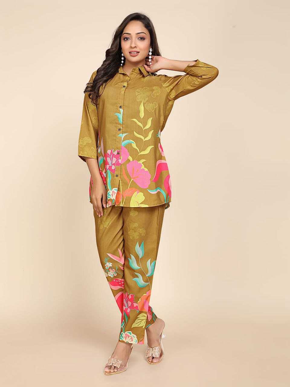 Ynf Reyon Cotton KESH552 76 Western Wears Wholesale Co-ord Set Manufacturer