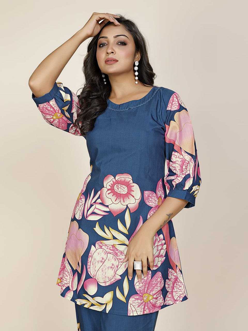 Ynf Reyon Cotton KESH552 76 Western Wears Wholesale Co-ord Set Manufacturer