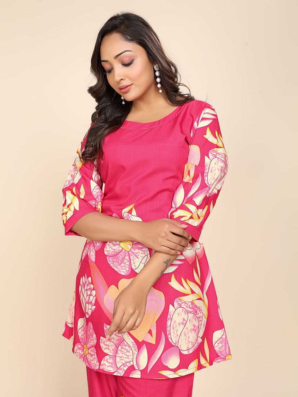 Ynf Reyon Cotton KESH552 76 Western Wears Wholesale Co-ord Set Manufacturer