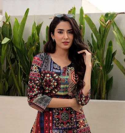 Ynf Reyon Cotton KESH552 76 Western Wears Wholesale Co-ord Set Manufacturer