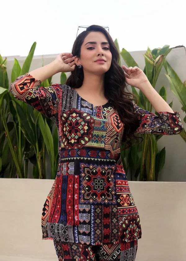 Ynf Reyon Cotton KESH552 76 Western Wears Wholesale Co-ord Set Manufacturer