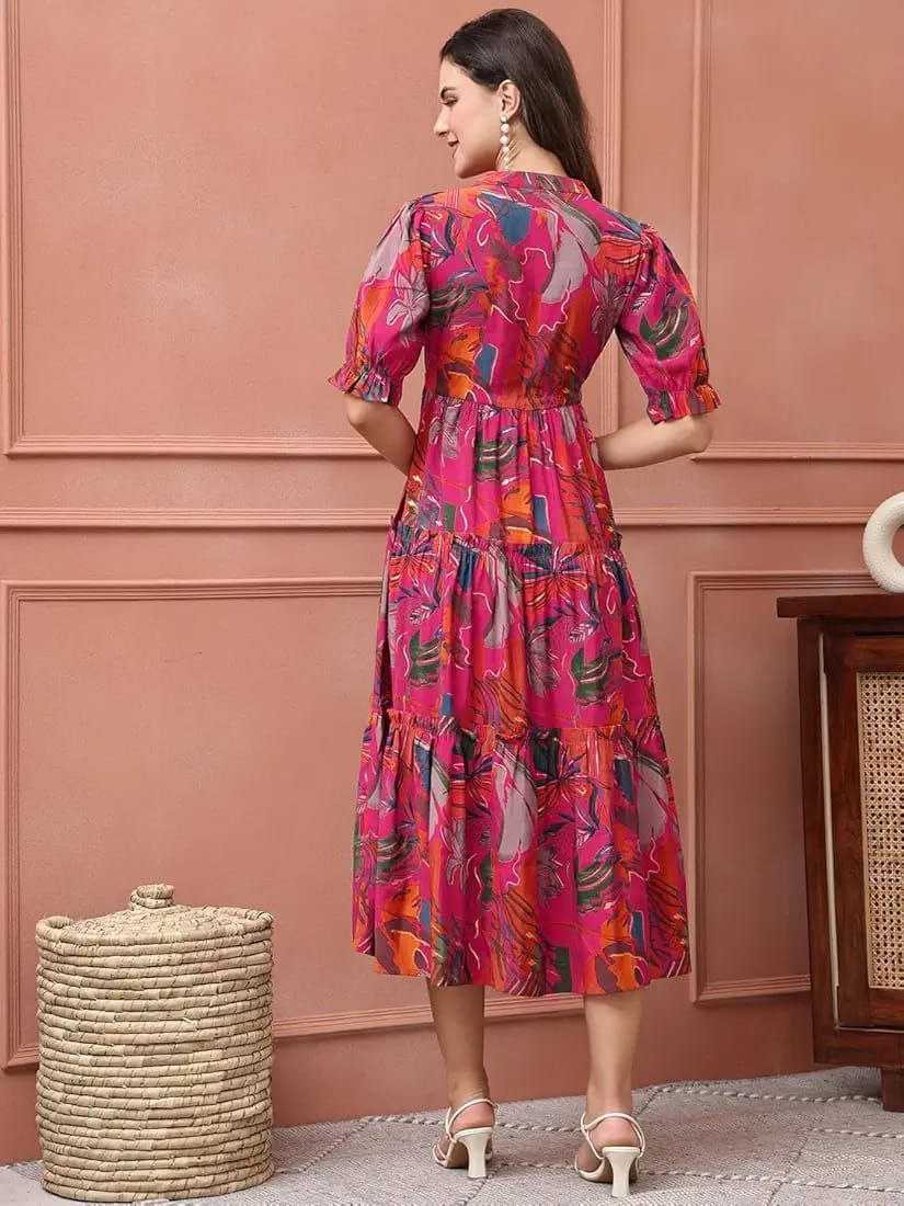 Ynf Reyon Cotton KESH552 94 Gowns Wholesale Printed Gowns Fancy Gowns Long Gowns Manufacturer