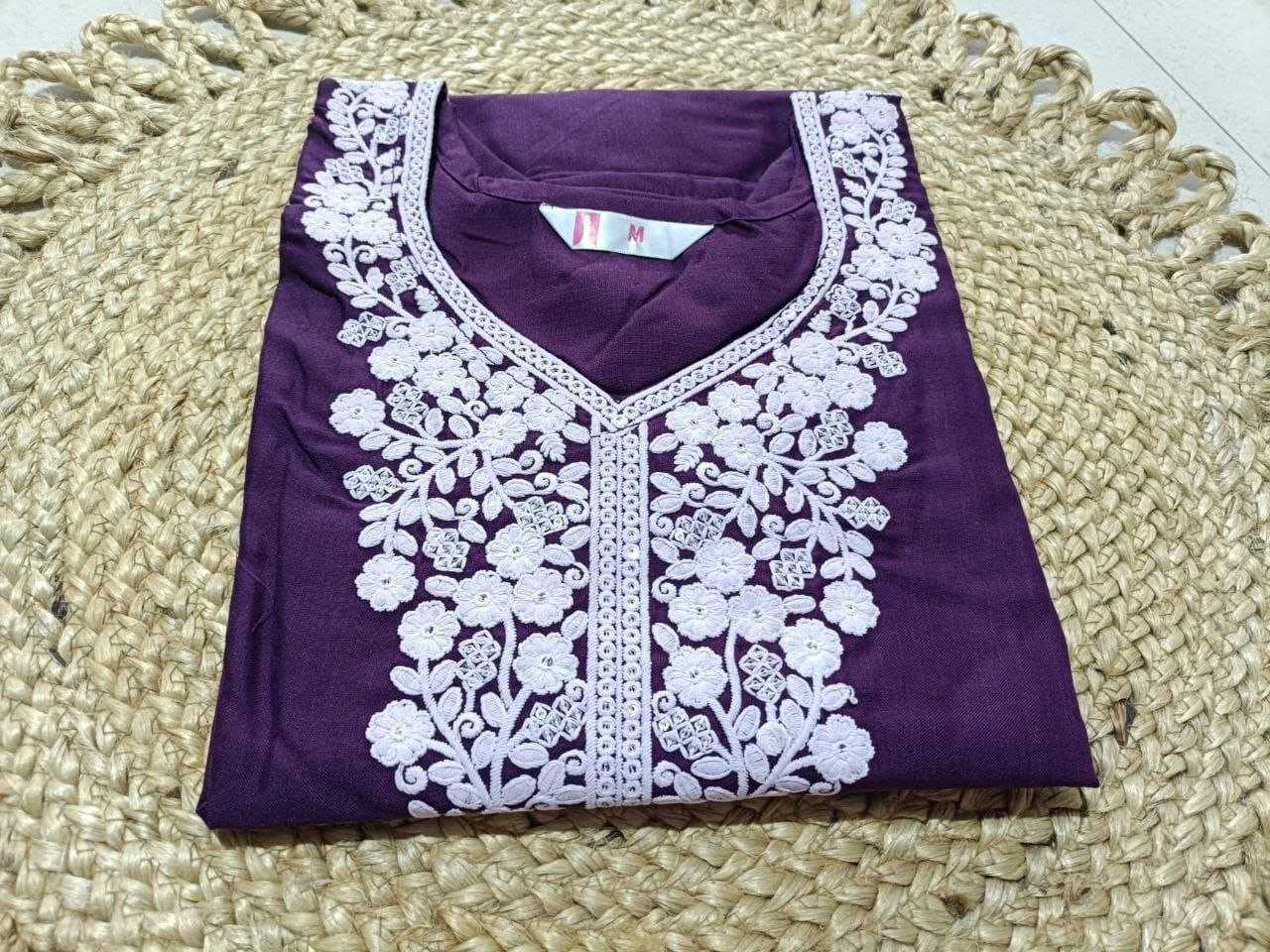 Ynf Reyon Cotton Kurti Wholesale Kurtis With Bottom Ladies Kurti Embroidered Kurtis Manufacturer