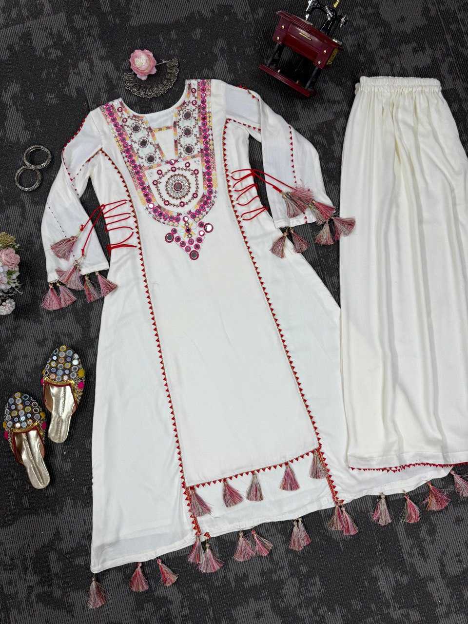 Ynf Reyon Cotton RIN133 1516 Suits & Dresses Wholesale Sharara Salwar Suits Party wear suits White Salwar Suit Manufacturer